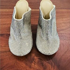 Bottega Veneta Crystal Embellished Mules Size 36